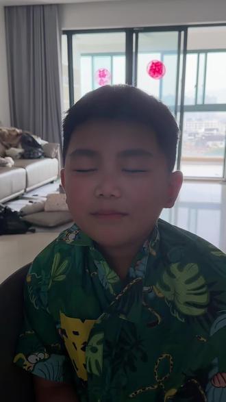 我在儿子心里全票通过✅