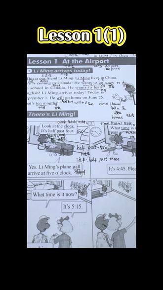 #冀教版小学英语 #六年级上册 #英语课文讲解 #Unit1 Lesson 1#10分钟 学习记录