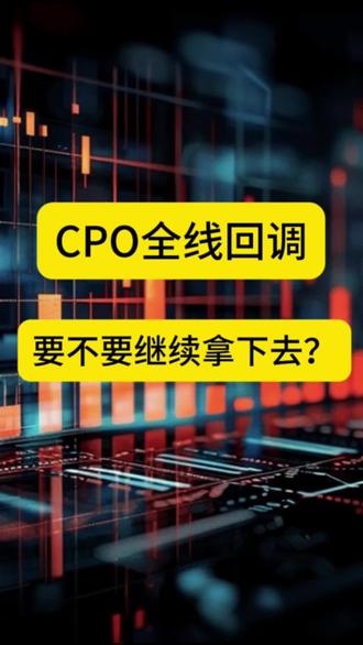 CPO全线回调,要不要继续拿?#CPO #光模块 #科技 #股民