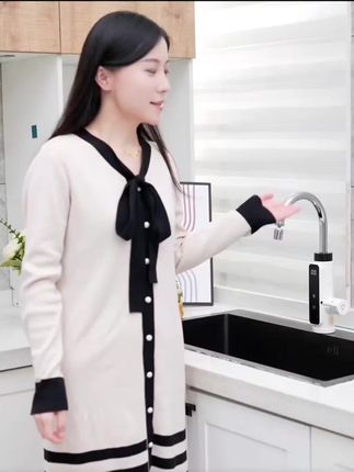 #好物推荐 奥克斯电热水龙头即热式热得快恒温热水器家用速热即热式小厨宝#电热水龙头