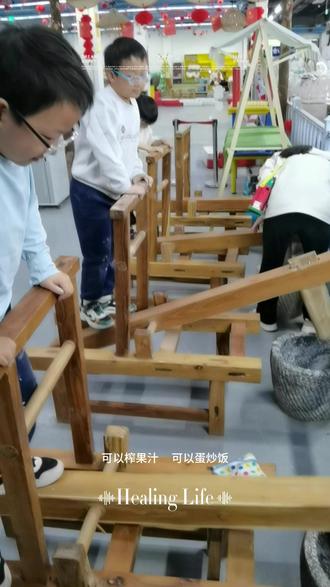 凉快又不晒,还不耽误孩子边玩边体验生活##五一假期 #亲子游玩好去处 #非遗手工传承文化 #游乐场