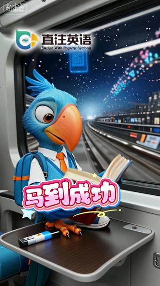 每日一拼:坐高铁火车必备哦,祝大家一马当先,马到成功啦! #抖音合集升级计划 #直注英语 #直注音标 #学英语 #启蒙早教