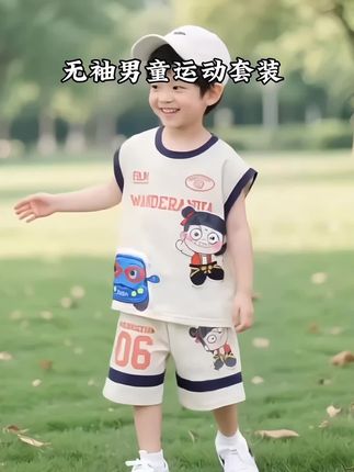 家有男宝的闭眼入呀,太帅了#高品质童装 #每日童装穿搭分享 #男童穿搭 #潮童必备 #无袖背心推荐