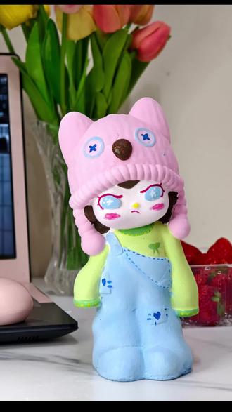 画石膏娃娃会上瘾,今天画拽姐#石膏娃娃