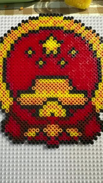 任何地方都挡不住它的耀眼#国徽 #拼豆