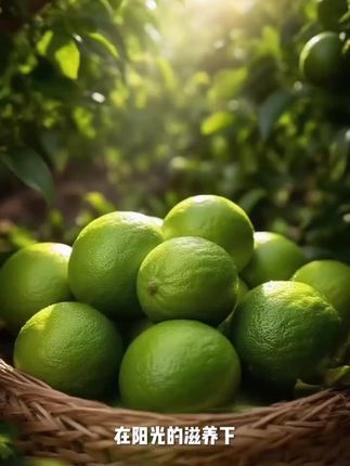 塔西提无籽青柠檬无籽香水柠檬果香新鲜皮薄多汁果园现摘