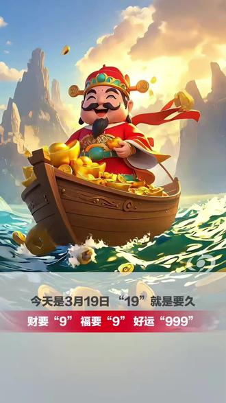 今天是3月19日,“19”就是要久,财要久,福要久,好运久久久!#精选主播说 #好运 #健康 (编辑:小侯)