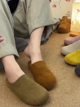 #复古百搭 #软底软面穿上超舒服 #秋季穿搭 #勃肯鞋 #包头拖鞋