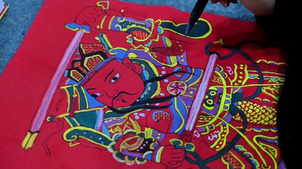 2026新年门神 朱红为底,金线描形。
一对门神,便是一方古老的宇宙。
他们不言,只是静静守着晨昏与年岁。
纸张会旧,色彩会淡,
唯有那份被守护的心安,历久弥新。
#文艺 #门神 #静物摄影