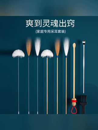 采耳工具套装专业打挖踩掏油耳朵发光耳勺神器鹅毛棒毛毛专用全套#掏耳朵好舒服 #可视采耳 #挖耳勺6件套推荐 #采耳养生 #耳洞清洁神器