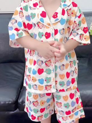 天气越来越热,要给孩子穿纯棉的家居服,舒服透气#面料柔软舒适 #高品质童装 #母婴好物 #夏季穿搭