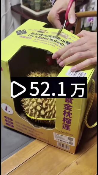 6块网上买的山姆金枕榴莲后续来了,依旧是报恩榴莲。#山姆榴莲