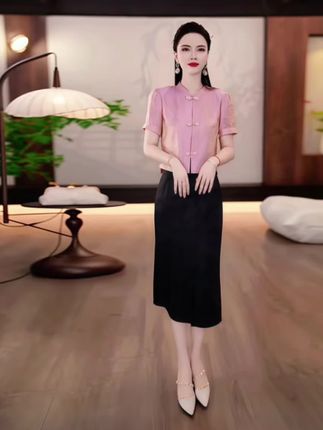 #时尚国风盘扣上衣 #气质女装 #样式美观 #夏日穿搭 #谁穿谁好看