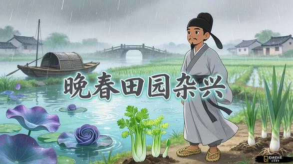 晚春的田园就要看《晚春田园杂兴十二绝》 《晚春田园杂兴十二绝》是宋代,范成大《四时田园杂兴》组诗的核心名篇,打破了传统田园诗 “隐逸闲情” 与 “农家疾苦” 的二元对立,以全景式的笔触写尽江南晚春的风物、农事、人情与意趣。
#诗词 #田园诗 #晚春古诗 #动画 #范成大