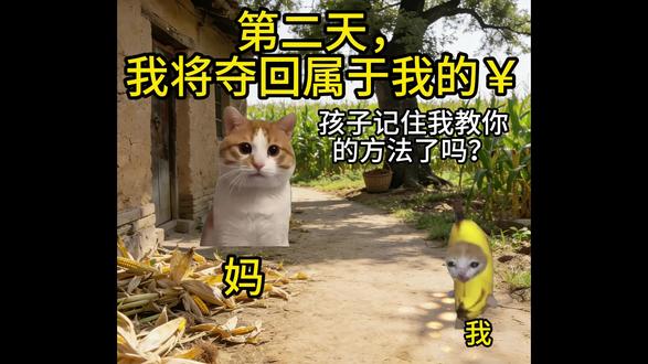 可怜的我一定要拿回属于我的零食,哦不对是钱,坏蛋医生等着吧 再一次与医生见面,等待我的会是什么呢?
#猫meme#猫meme日常#小剧场#故事