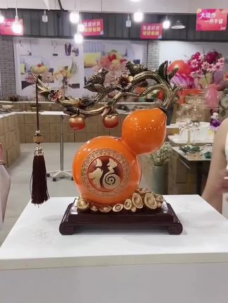 #好物推荐 新中式大号葫芦摆件客厅玄关电视柜乔迁新居送礼家居办公室礼品#葫芦摆件 #中式摆件 #大号葫芦摆件 #新中式摆件