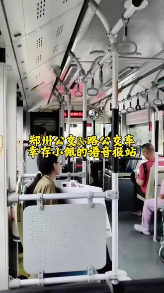 河南郑州的B6路公交车上,居然还能听到@主持人小佩 的语音报站!她的声音真的特别好听啊~#小佩 #公交车 #郑州 #智能公交候车亭站台