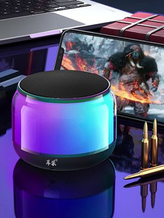 耳派(可串联)高音质蓝牙音响桌面rgb氛围灯便携蓝牙音箱小型家用#蓝牙音响 #低音炮 #迷你音响 #实用好物#好物