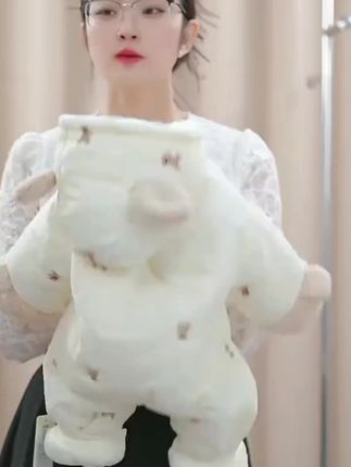 300克刺绣小熊夹棉加绒深冬带帽a类婴幼儿棉服#无限回购的宝藏单品 #婴幼儿服饰 #婴幼儿服饰推荐