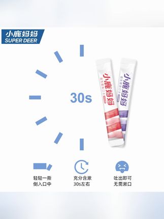 小鹿妈妈益生菌漱口水便携式条状抑菌清新口气留香改善口腔异味#漱口水 #口腔漱口水#清新口气漱口水 #家用去味漱口水 #口腔漱口水