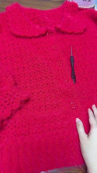 新年开衫毛衣钩织教程1️⃣ 起针数不分单双,起到合适的长度,钩织完第一排调整,多的拆掉#毛衣钩织 #钩织教程 #手工diy