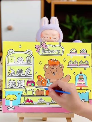 小朋友喜欢的凯蒂卡乐涂鸦画来了!每套里面都包含了画笔、颜料和画板,而且还是立体的哦~孩子们可以根据自己的喜好自由搭配颜色,充分发挥创造力。看这一个个萌趣的小可爱,是不是特别诱人?我家宝贝已经迫不及待地想要拥有他们了,赶紧给家里的小画家安排起来吧!#儿童绘画 #儿童创意绘画 #儿童学画画 #教你学画画 #创意手工制作
