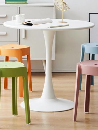 家用凳子加厚可叠放现代简约餐桌板凳风车凳高圆凳胶#凳子椅子#家用凳子推荐 #凳子家用 #餐椅 #休闲椅