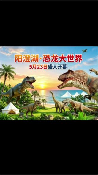 阳澄湖恐龙大世界 #欢迎加入恐龙世界 #旅游打卡露营营地 #我的恐龙世界 #恐龙世界恐龙大作战