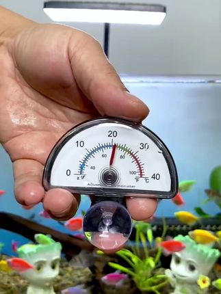 【奇妙妙】鱼缸温度计水温水族箱专用显示屏高精准度缸内测温仪器#鱼缸水温温度计 #水温计测水温 #好物推荐🔥 #水族用品 #非常方便实用
