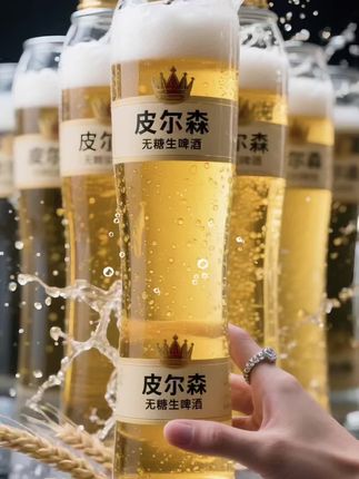 喜欢喝啤酒却总担心有负担的朋友们,看这里!这款精 酿啤酒可是专为你们准备的-一零糖零脂喝起来没压力。 它用全麦配方酿造,原麦汁浓度足有 12%,入口细腻顺 滑,泡沫像云朵一样绵密,浓郁的麦香在舌尖散开,每 一口都超满足。#啤酒#无糖啤酒 #啤酒推荐#夏日特饮 #好喝不贵