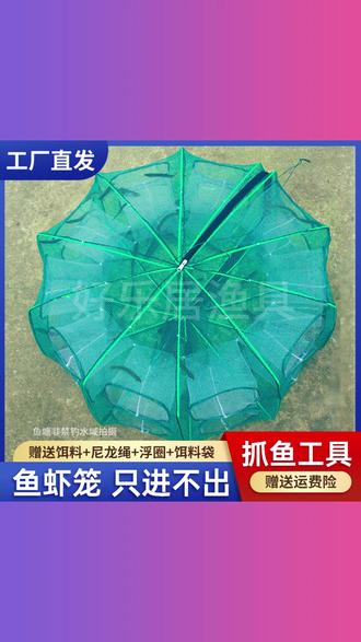 新款折叠鱼笼虾笼黄鳝龙虾便携耐用捕鱼工具户外渔具捉鱼笼捕鱼笼 #折叠鱼笼虾笼 #黄鳝龙虾专用笼 #便携捕鱼工具 #户外捉鱼笼 #渔具套装