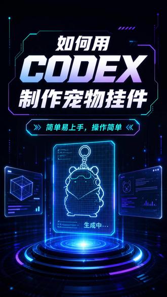 如何用codex制作宠物挂件 #ai #ai编程 #codex #agent #skill