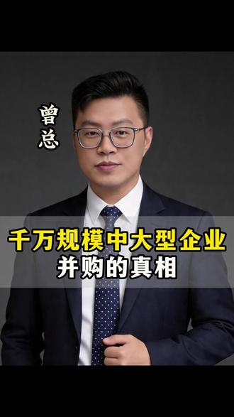 千万规模中大型企业 并购的真相 #并购 #马云 #民企 #老板 #实体经济