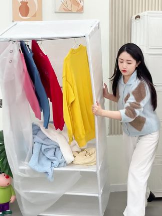 加厚收纳柜家用折叠置物柜卧室宝宝衣柜多层零食玩具可移动储物柜#房间折叠衣柜 #宝宝衣柜收纳 #收纳柜储物柜 #衣橱 #置物架