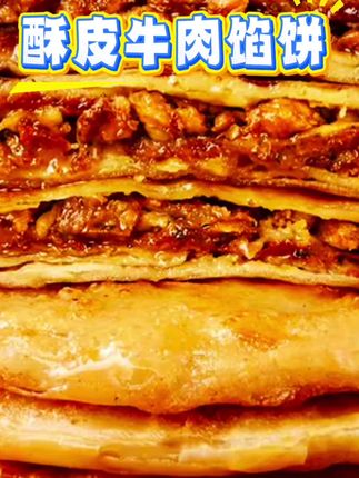 【10片/20片】天海藏酥皮牛肉馅饼500g/包皮薄馅大开学早餐速食面点 #酥皮牛肉馅饼 #男士神仙单品 #无限回购的宝藏单品 #在抖音入手的好东西