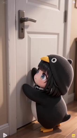 咕咕嘎嘎,有人吗?我来找你玩儿了#二次元 #终末地管理员 #咕咕嘎嘎 #小企鹅 #可爱