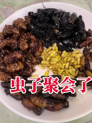 你们都吃过没!#你吃过吗 #下酒菜 #雄蚕蛾