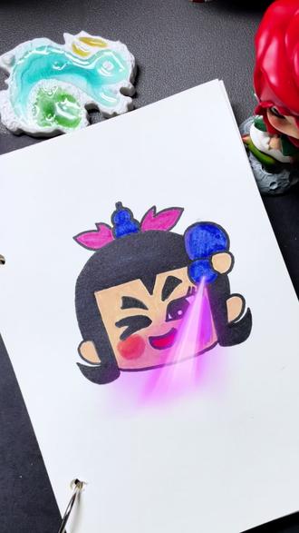 葫芦娃七娃表情包简笔画 #幼儿园简笔画#葫芦娃 #表情包简笔画#儿童简笔画 #一起学简笔画