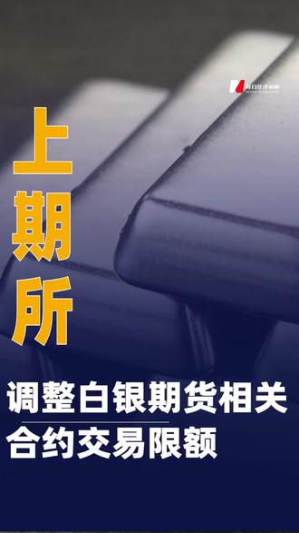 上期所调整白银期货相关合约交易限额#上期所#白银期货