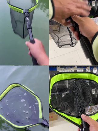 咱们非常好用的一个筏钓抄网啊,小老弟给你们做下介绍。首先网布双层加厚,这个是三本钩,打路亚的三本钩都防挂,就省的搞进去以后钩子卸不了。咱们这个是卡扣设计,往后一推折叠起来。直接放在鱼护包里面带走啊,这个很大容量,他有五十个公分的网身,米级螺丝圈随便搞伸缩,九十个公分在鱼排上面刚刚好用,还能可以拉长拉到一米啊。然后这个东西最关键的一点。不打窝不沉水这个设计理念啊,就是专门针对咱们罚牌上用的,有喜欢的兄弟啊,链接挂左下角啊,质量非常ok,铝合金的,喜欢的拍一个,携带方便又好用。@抖音小助手 @DOU+上热门