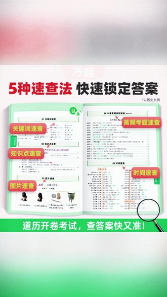 中考速查资料 万唯【中考开卷速查】七八九年级道法历史速查速记通用版考点清单全#中考资料 #考点清单 #万唯学习资料 #道法历史速查 #七八九年级