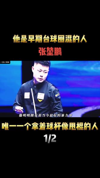 他是早期台球圈混的人,张堃鹏,唯一一个拿着球杆像甩棍的人 #体育 #台球 #体育精神 #人物志 #张堃鹏