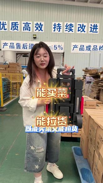 多功能使用的小车 既能买菜又能拉货 #买菜小拉车#折叠购物车#露营推车#取快递神器#家用小推车