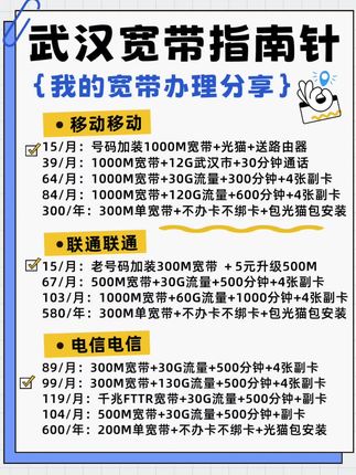 武汉宽带内卷王来了!适合你的套餐都在这里!#移动 #联通 #电信 #宽带 #武汉