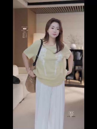 【慕斯花T】设计感立体花朵T恤女百搭上衣#今天穿什么 #夏季穿搭 #微胖穿搭