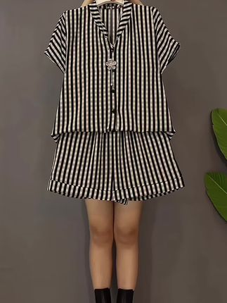 #夏季穿搭 #显高显瘦 #谁穿谁好看 #时尚气质穿搭 #胖妹妹时尚大码女装穿衣搭配