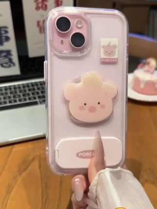 欧克里里粉猪西高地支架适用苹果16手机壳华为P70vivo小米14oppo#好物推荐🔥 #数码科技 #手机壳 #仙女必备 #好物分享