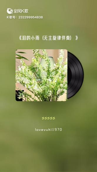 #抄作业系列 之
《泪的小雨》