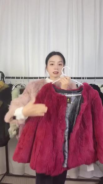 冬天再也不怕冷!新款獭兔毛皮草外套,穿出温暖与时尚,免