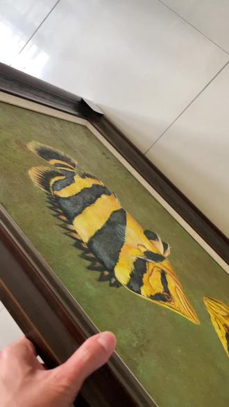 一幅画的背后! #虎鱼油画 #上行龙原创手绘